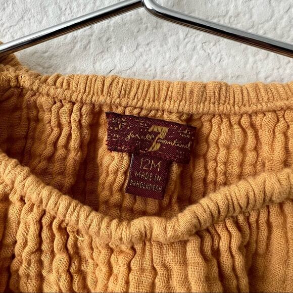 7 For All Mankind 7FAM marigold yellow gauzy knit top - Picture 4 of 5